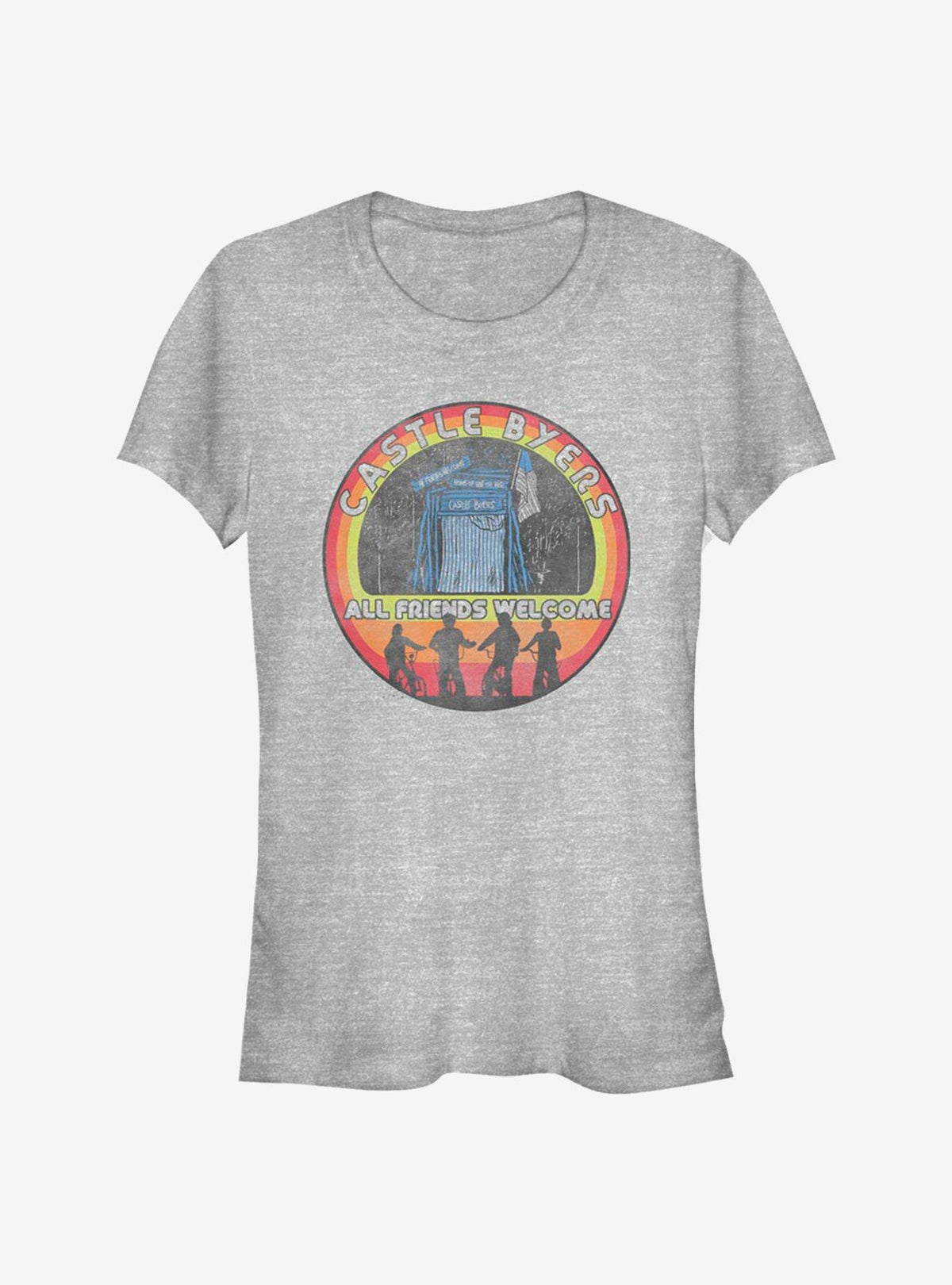 Stranger Things Castle Byers All Friends Welcome Girls T-Shirt T-Shirt | Best-Selling Artwork | Perfect For Daily Wear