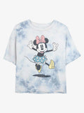 Disney Minnie Mouse Minnie Jump Tie-Dye Girls Crop T-Shirt T-Shirt | High-Quality Print | High Demand Item