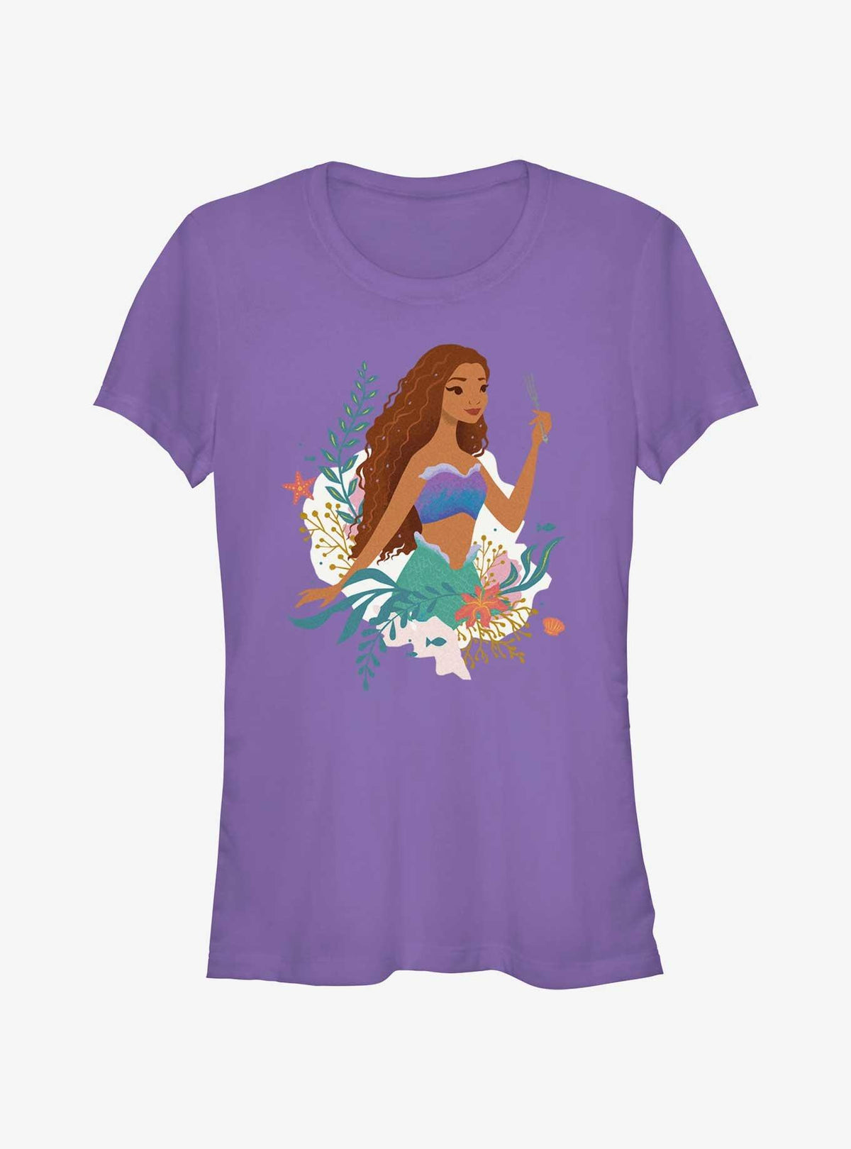 Disney The Little Mermaid Live Action Ariel With A Fork Girls T-Shirt T-Shirt | Trending Design | Perfect For Daily Wear