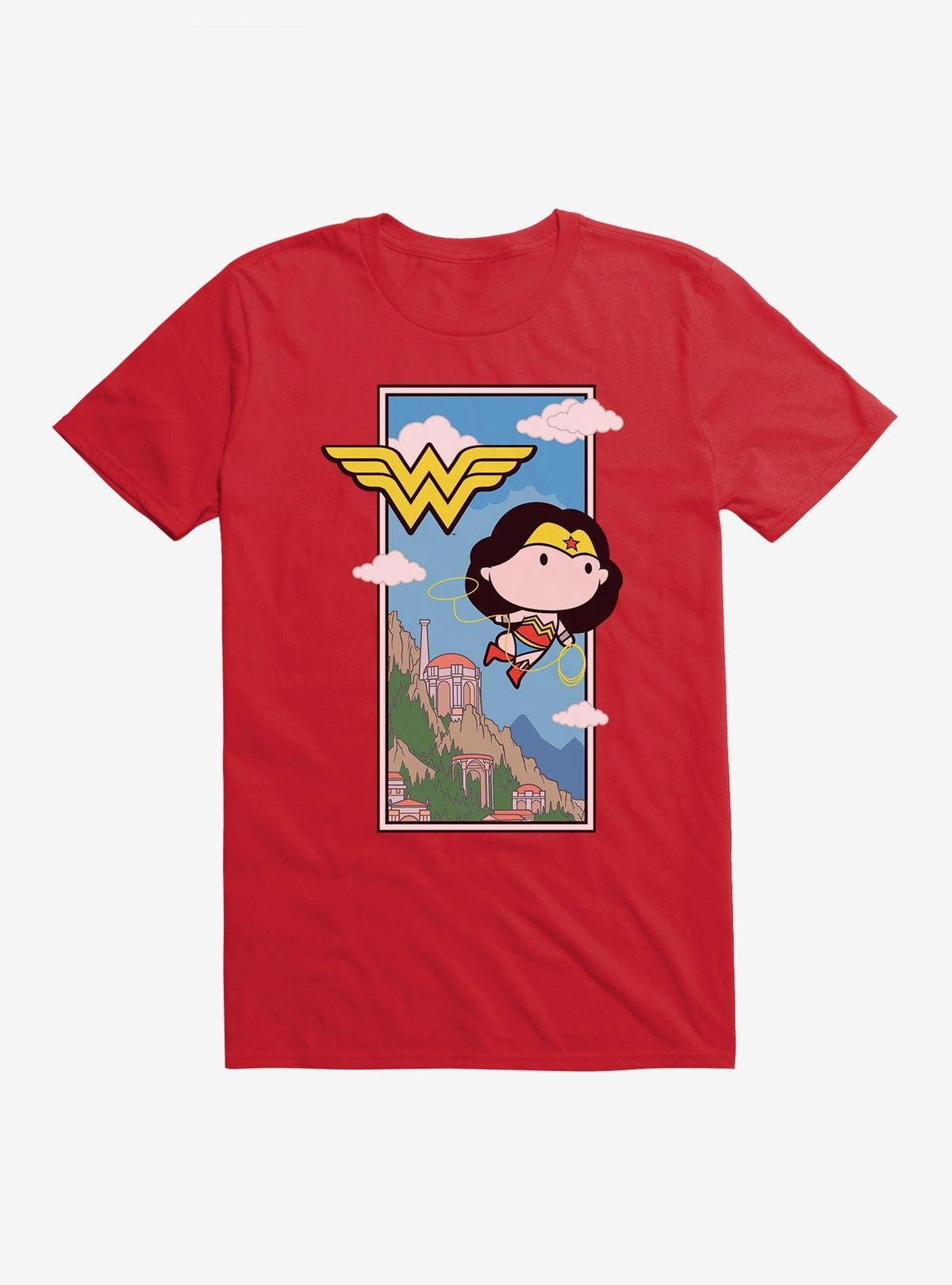 DC Comics Chibi Wonder Woman Flying Lasso T-Shirt T-Shirt | Trending Design | Trending Now
