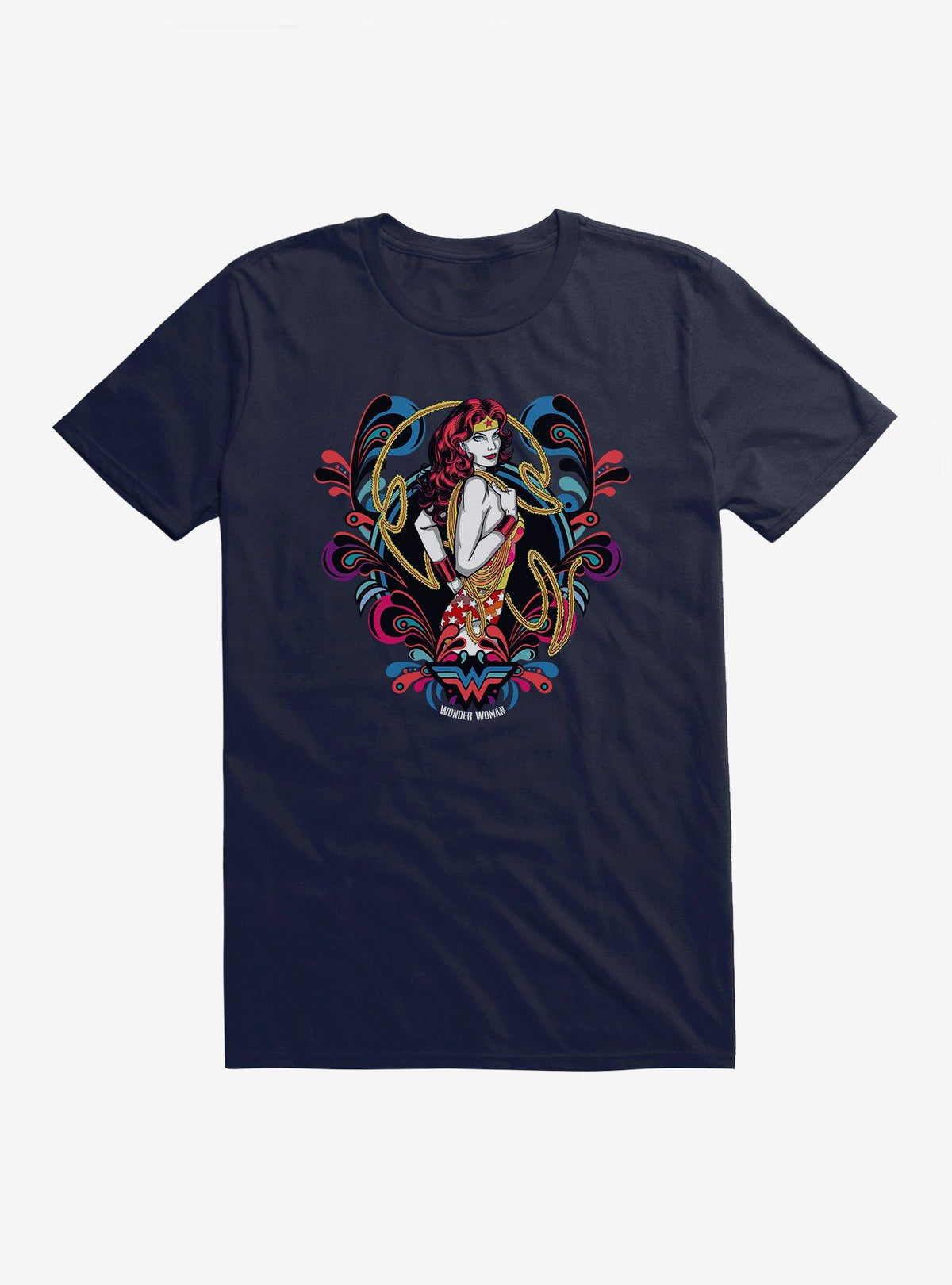 DC Comics Wonder Woman Paisley T-Shirt T-Shirt | Premium Graphic | Perfect For Daily Wear