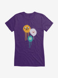 Adventure Time Spray Paint Characters Girls T-Shirt T-Shirt | Aesthetic Graphic | Perfect For Daily Wear