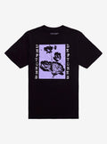 Deftones Black Lavender Flowers Relaxed Fit Girls T-Shirt T-Shirt | High-Quality Print | High Demand Item