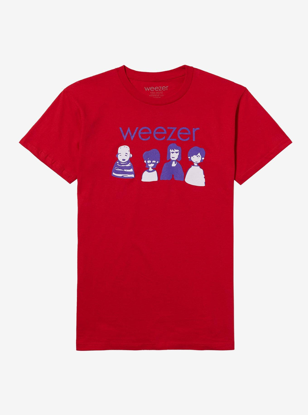 Weezer Cartoon Band Members Relaxed Fit Girls T-Shirt T-Shirt | High-Quality Print | Must-Have Style