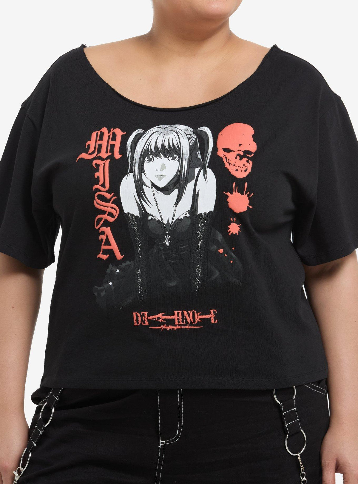 Death Note Misa Off-The-Shoulder Girls T-Shirt Plus Size T-Shirt | Premium Graphic | Great Gift Idea