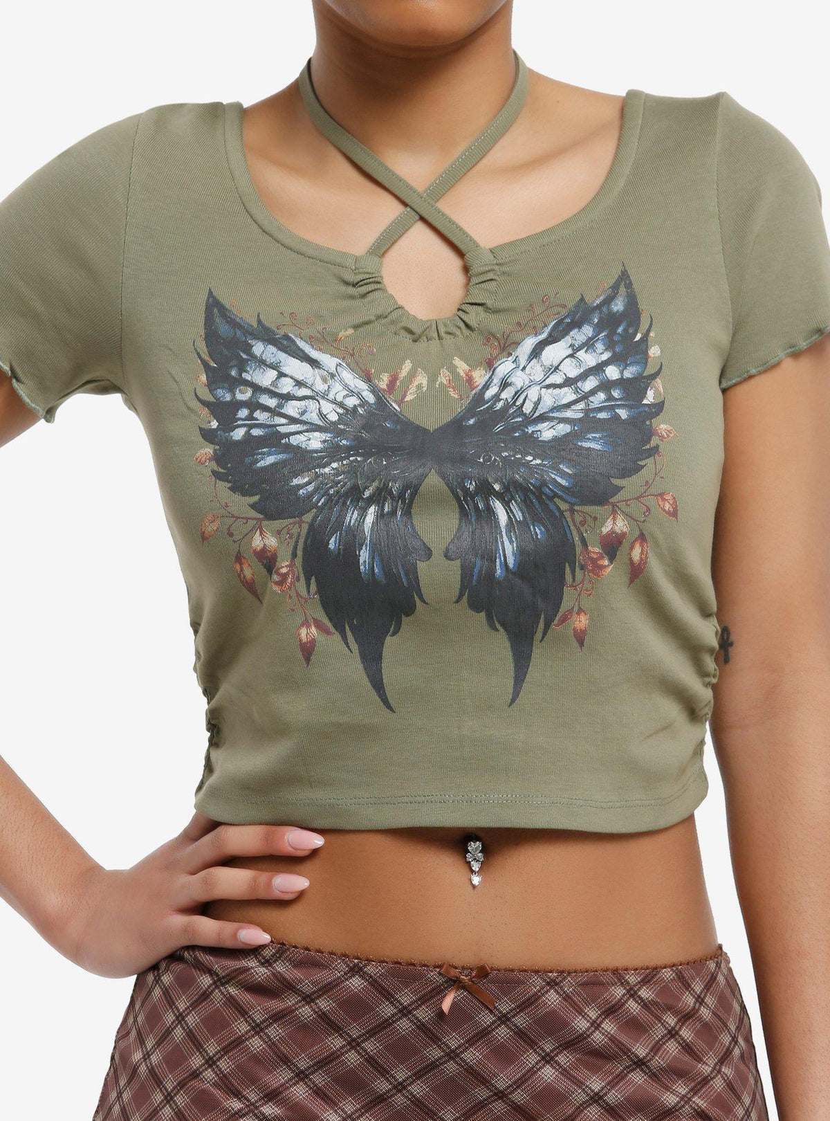 Thorn Fable Butterfly Girls Halter T-Shirt T-Shirt | Premium Graphic | Great Gift Idea