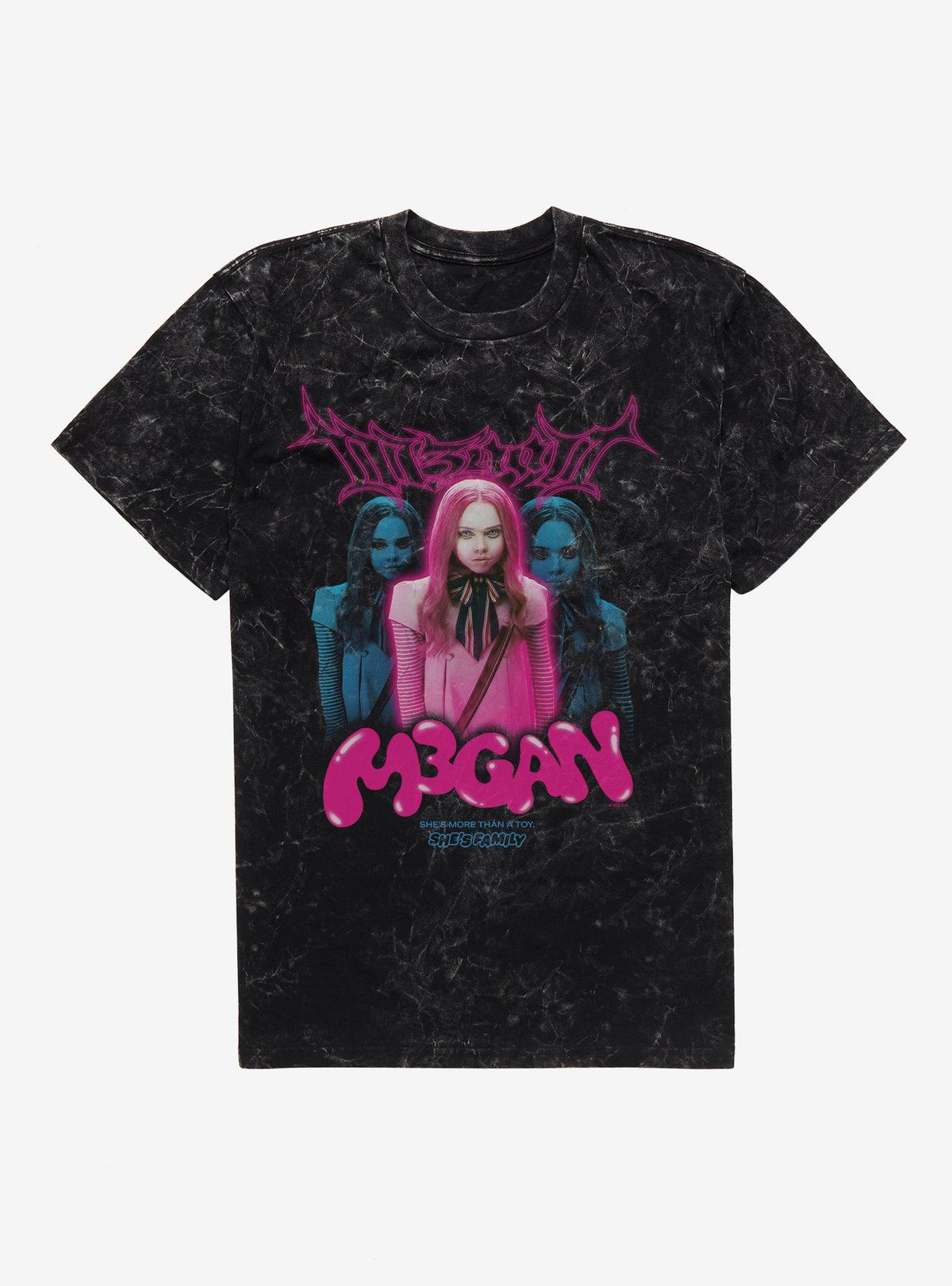 M3GAN She's Family Mineral Wash T-Shirt T-Shirt | High-Quality Print | High Demand Item