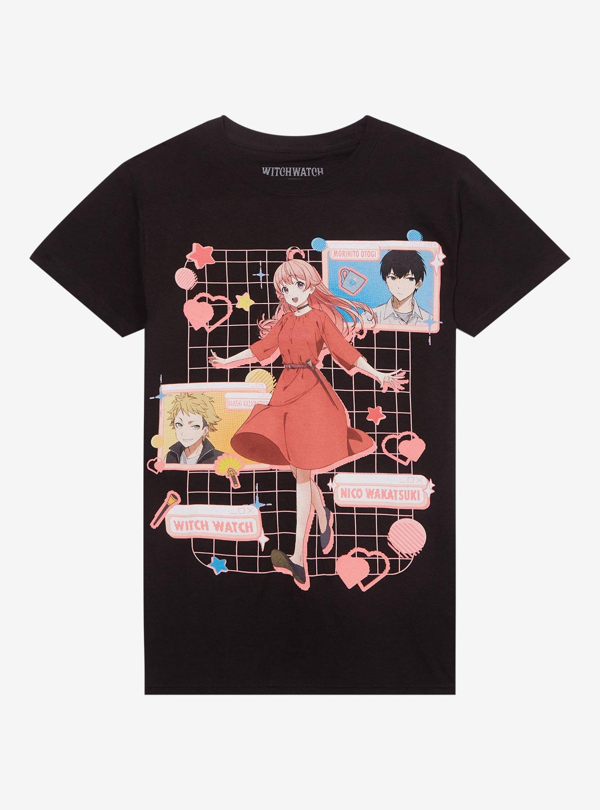 Witch Watch Trio Grid Girls T-Shirt T-Shirt | Premium Graphic | Top Pick For Fans