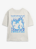 Wu-Tang Clan Blue Flame Logo Girls Skimmer T-Shirt T-Shirt | High-Quality Print | Perfect For Daily Wear