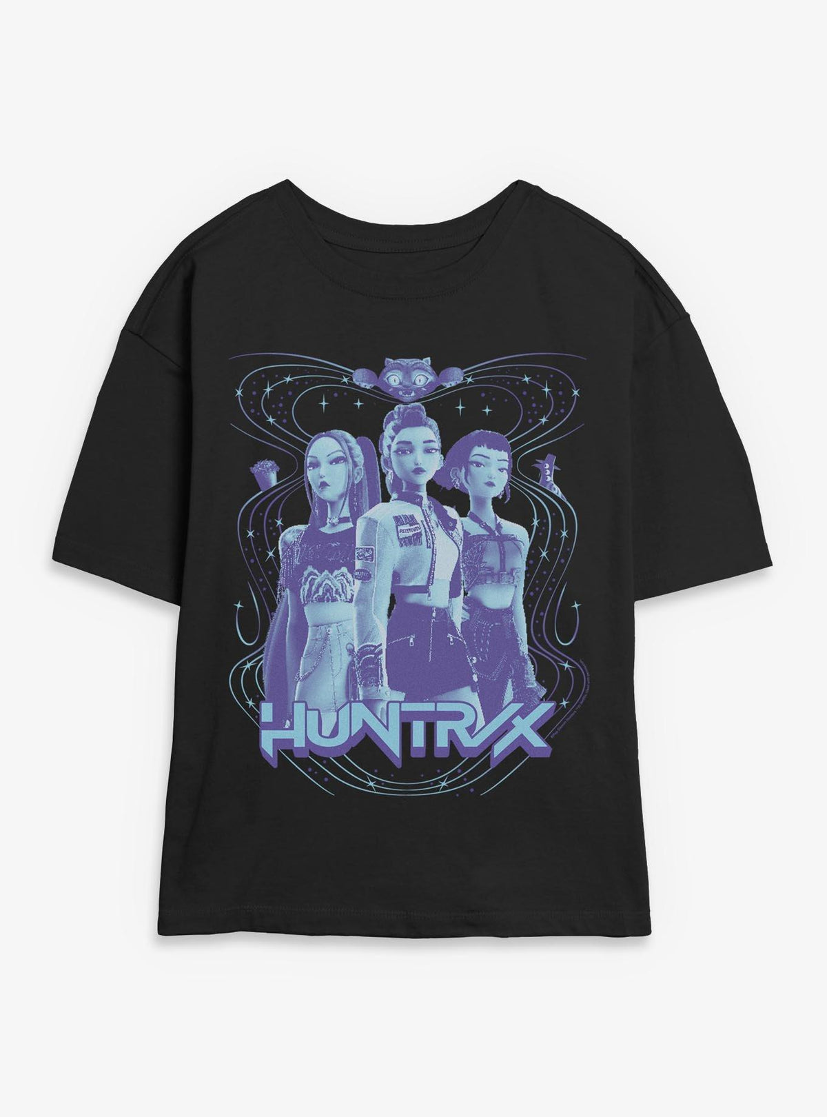 KPop Demon Hunters Huntrix Honmoon Girls Skimmer T-Shirt T-Shirt | Aesthetic Graphic | Perfect For Daily Wear