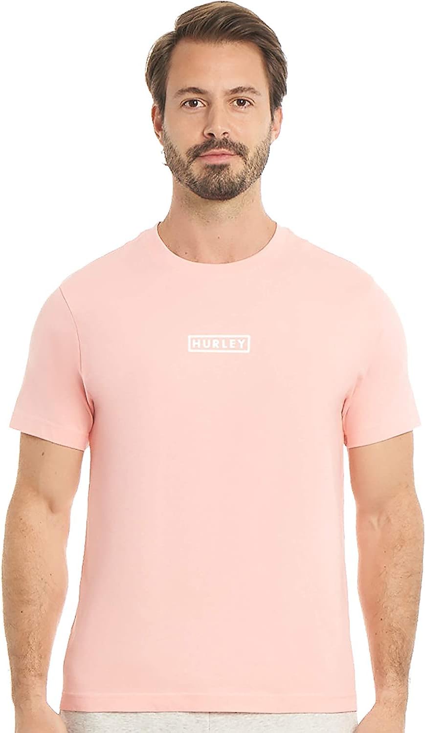 Hurley Men's Boxed Logo Short Sleeve Tshirt T-Shirt | Premium Quality