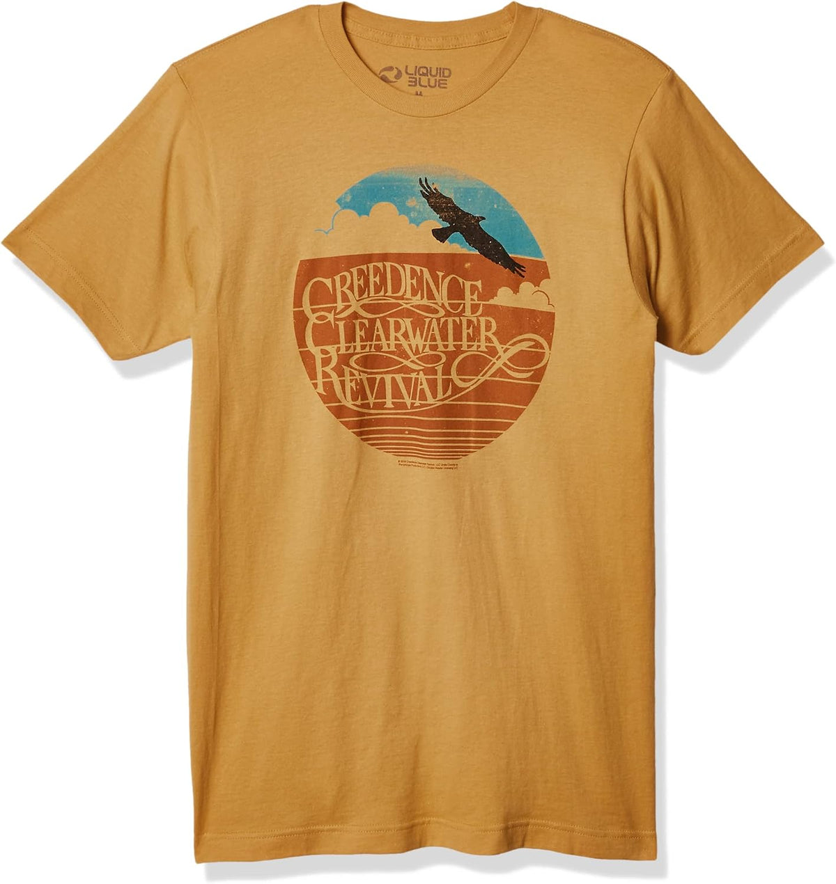 Liquid Blue Unisex-Adult Creedence Clearwater Revival Green River Apparel | Premium Quality