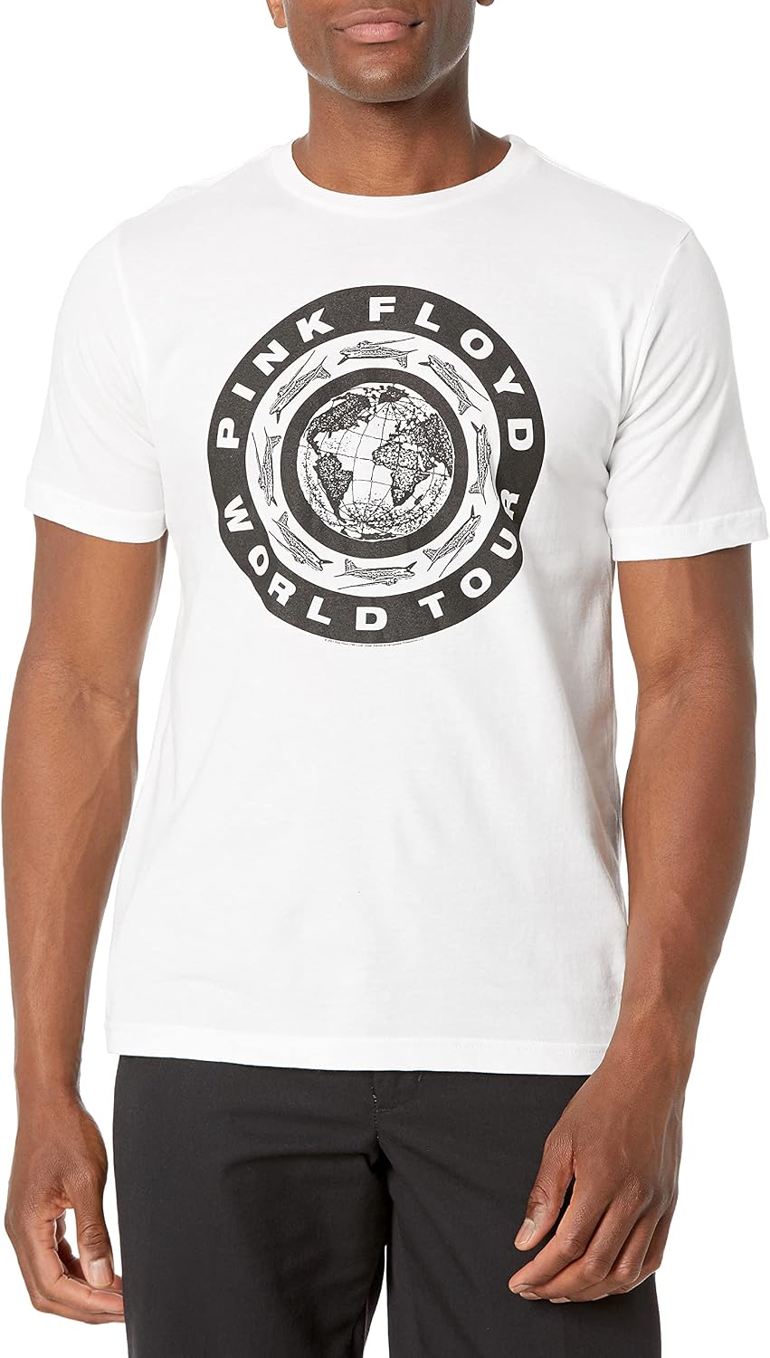 Pink Floyd Men's Standard 1987 World Tour Still First in Space Apparel | Trending 2025