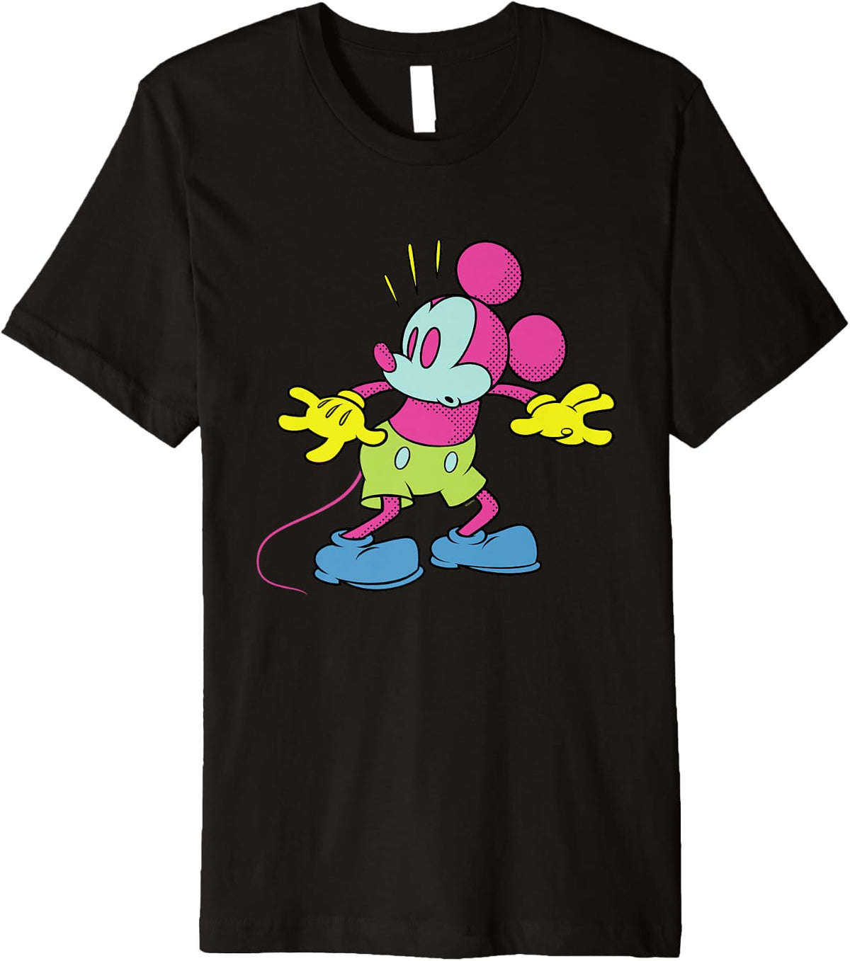 Disney Mickey Mouse Surprise Behind You Retro Pop Art Premium Apparel | Fan Favorite
