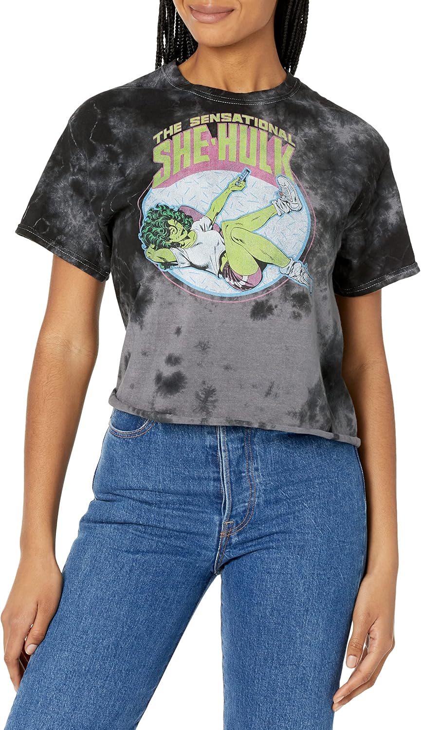 Marvel Universe She Hulk Women's Fast Fashion Short Sleeve Tee Shirt T-Shirt | Trending 2025