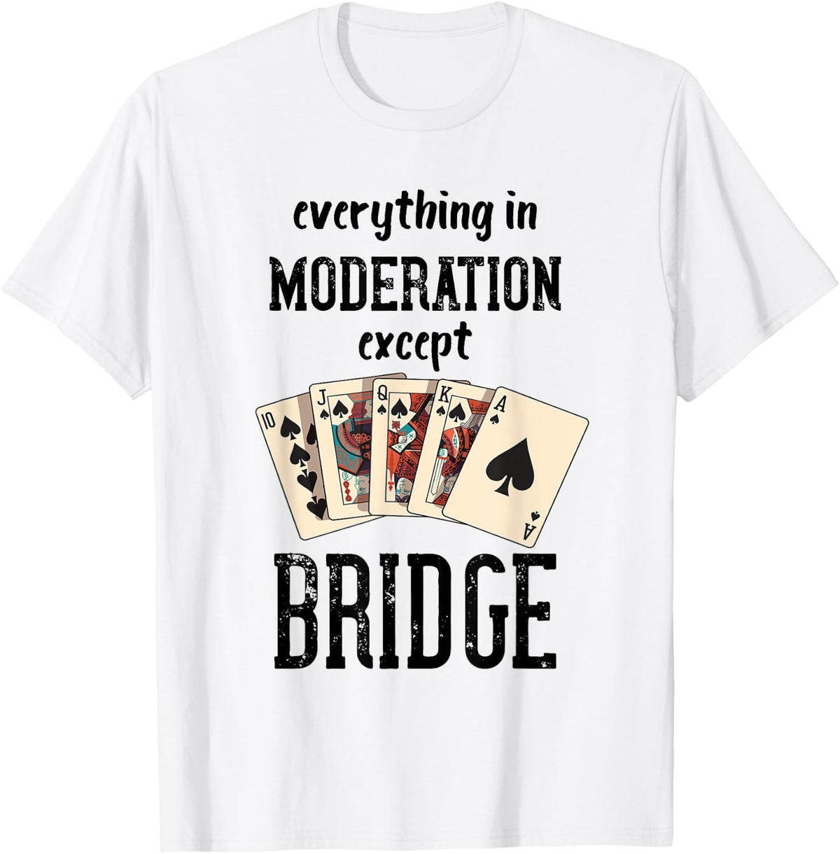 Bridge Card Player Everything In Moderation Bridge Card Game Apparel | US Viral Style