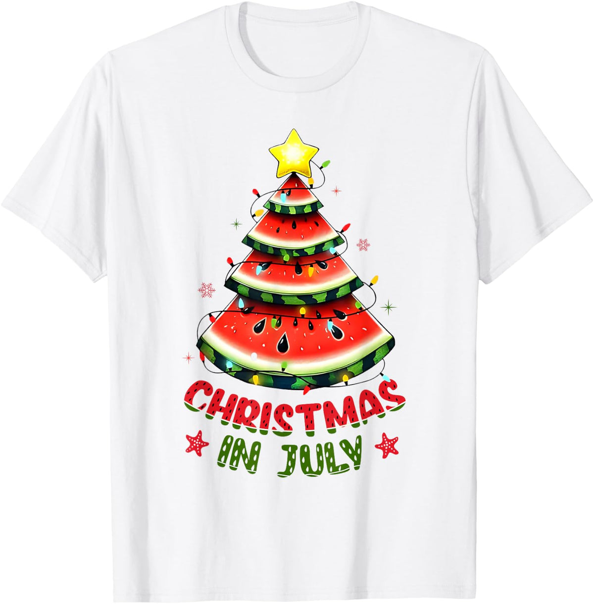 Christmas In July Watermelon Tree Beach Summer Hawaii Kids Apparel | Fan Favorite