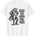 Elegant Frog Rizz 'Em with the Tism Apparel | Best Seller