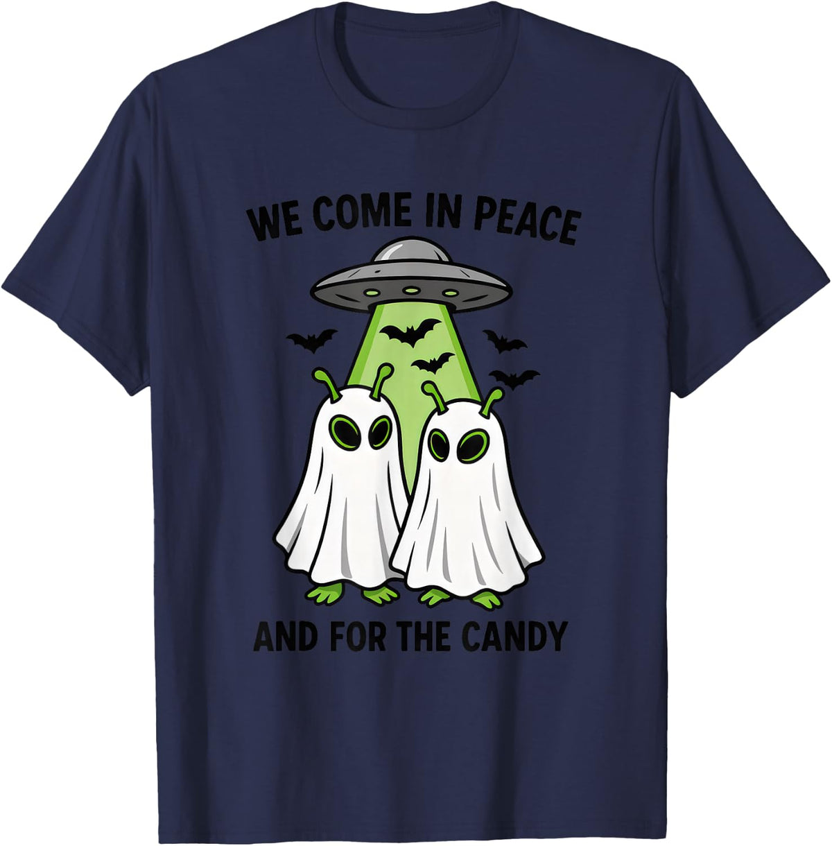 Funny Alien in Halloween Costume Ghost UFO Extraterrestrial Apparel | Fan Favorite