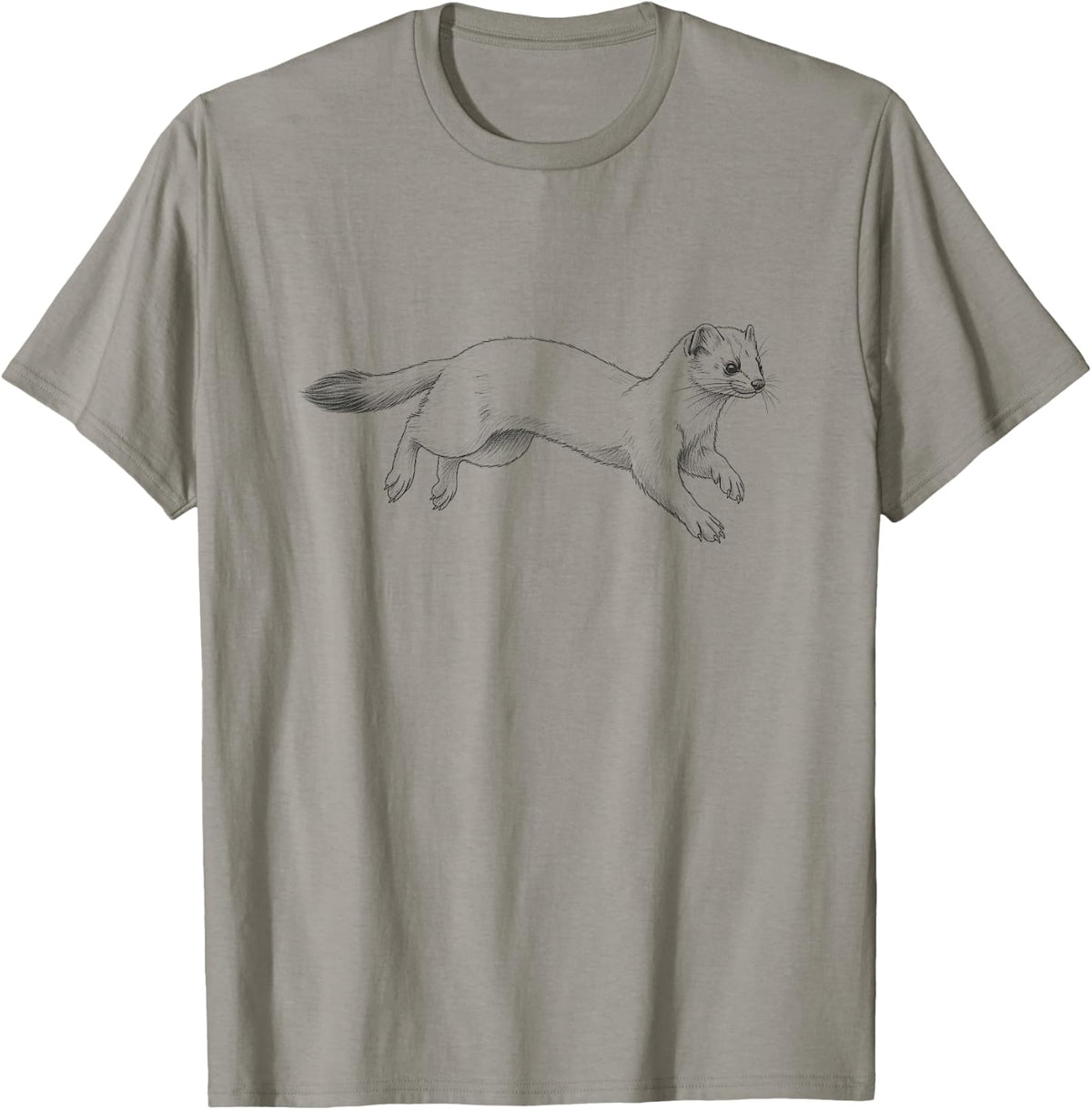 Vintage Running Weasel Drawing Art Design Apparel | US Viral Style