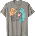 Mystical Woman with Flower Comic Art for Men Women Children Apparel | Best Seller