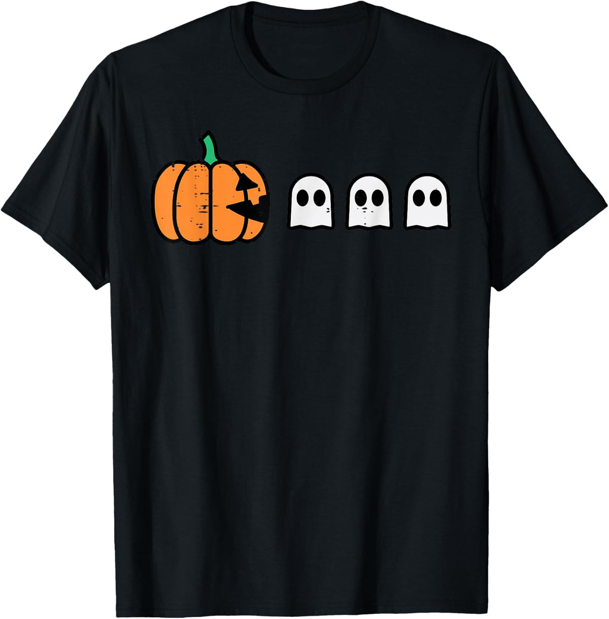 Halloween Gamer Pumpkin Eating Ghost Costume Men Boys Kids
