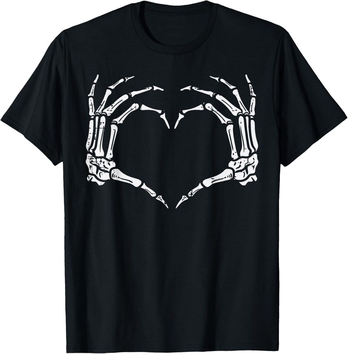 Skeleton Hands Heart Sign Retro Halloween Costume Women Girl