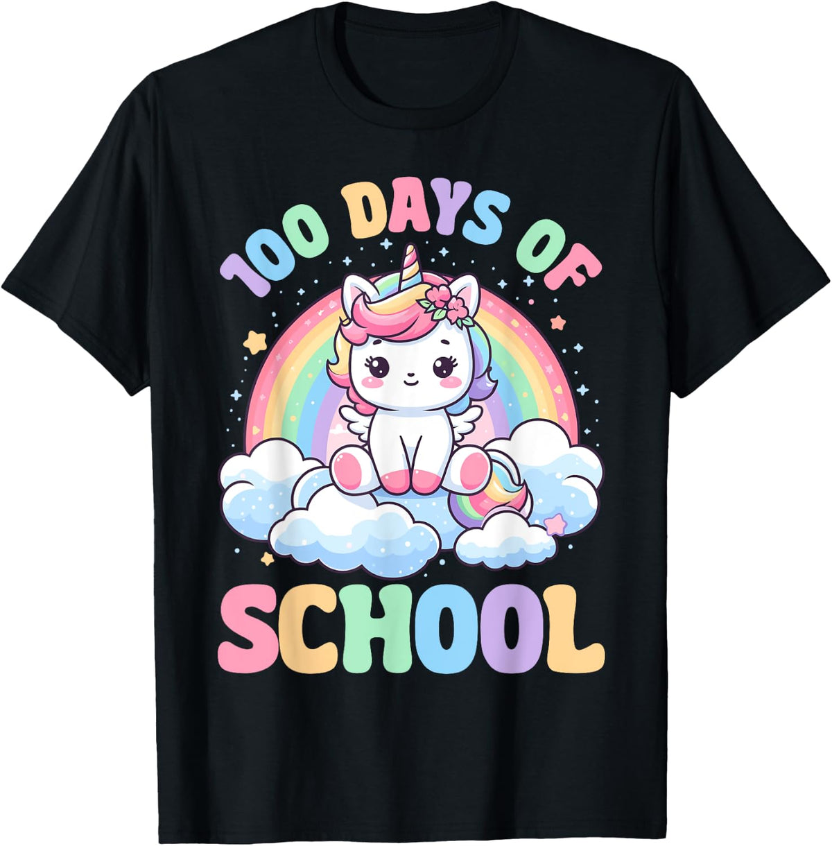 100 Days of School Unicorn Happy 100th Day Teacher Student Apparel | Premium Quality