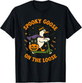 Vintage Spooky Goose On The Loose Funny Halloween Retro Apparel | Premium Quality