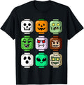 Halloween Building Brick Head Pumpkin Ghost Zombie Boys