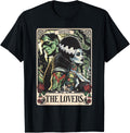 The Monster Frankenstein And Bride The Lovers Tarot Card