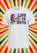 Banksy Life Is Beautiful Street Art Men Women Vest Tank Top Unisex T Shirt 1515